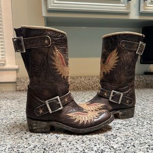 Old Gringo Biker Eagle Boots